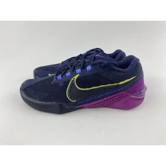 Nike React Metcon Turbo Black Purple Women's Size 6 Training Shoes CT1249-400 - Picture 10 of 12